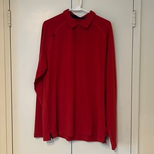 DELTA PIQUE LONG SLEEVE POLO - NEVER WORN